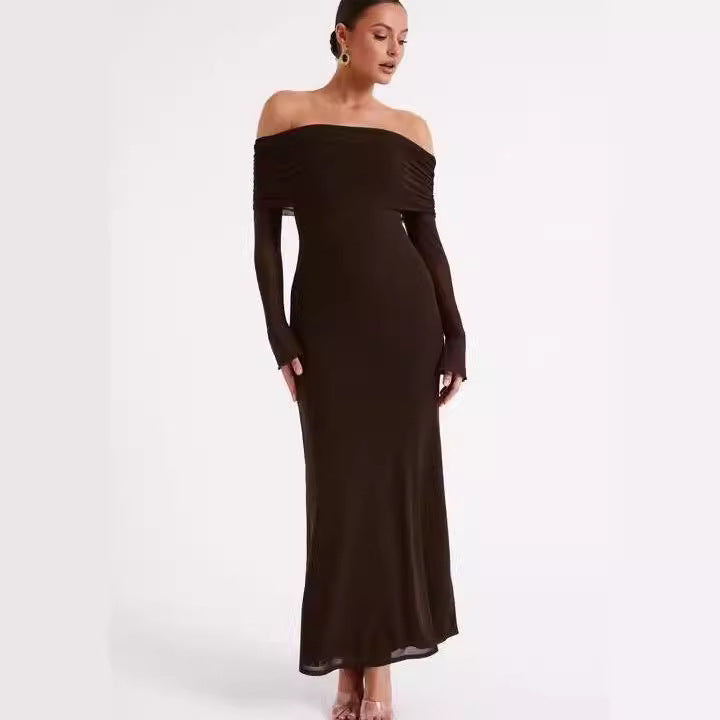 Élégance | Robe Dos Nu à Épaules Dénudées