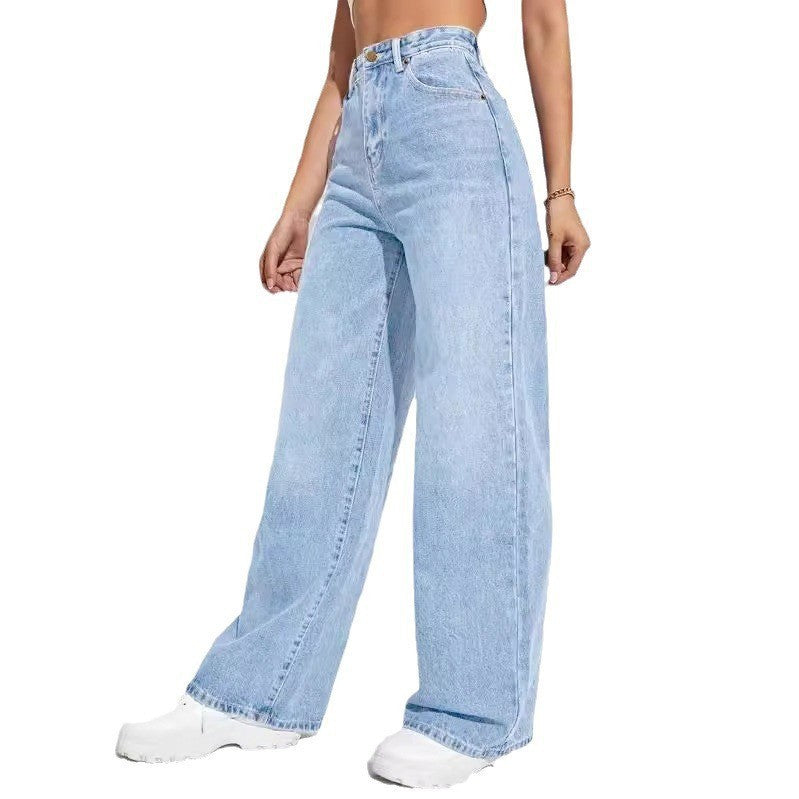 Elise | Jean Taille Haute Slim Droit