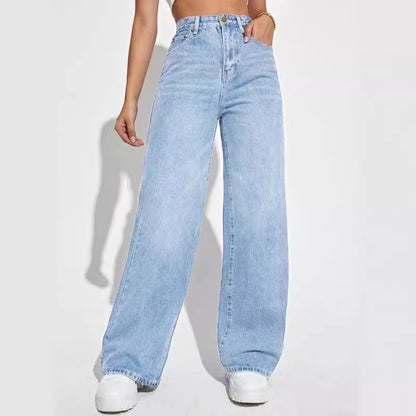 Elise | Jean Taille Haute Slim Droit
