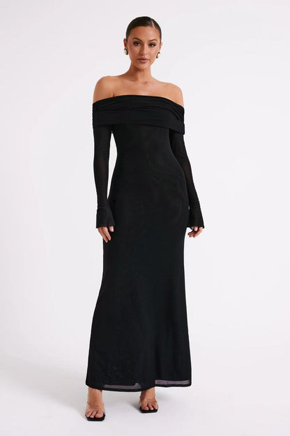 Élégance | Robe Dos Nu à Épaules Dénudées