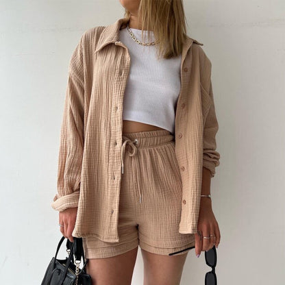 Liora | Ensemble à Taille Haute & Chemise