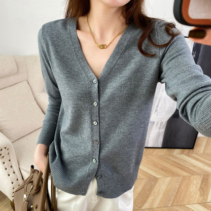 Cardina | Cardigan Court en Viscose Élégant