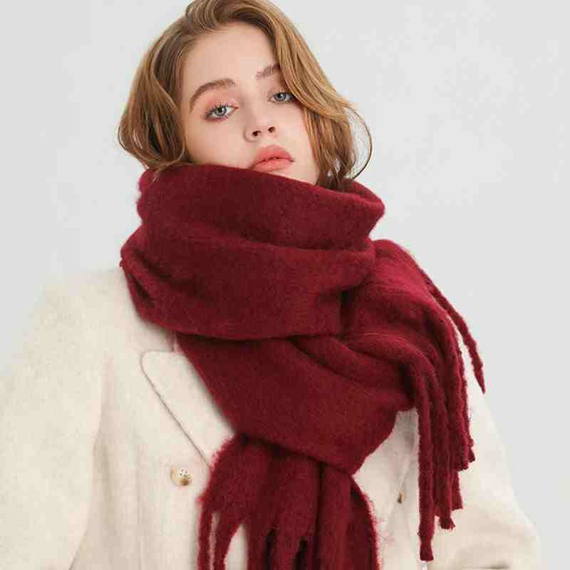 Écharpe d'Hiver en Cachemire Chaude et Douce