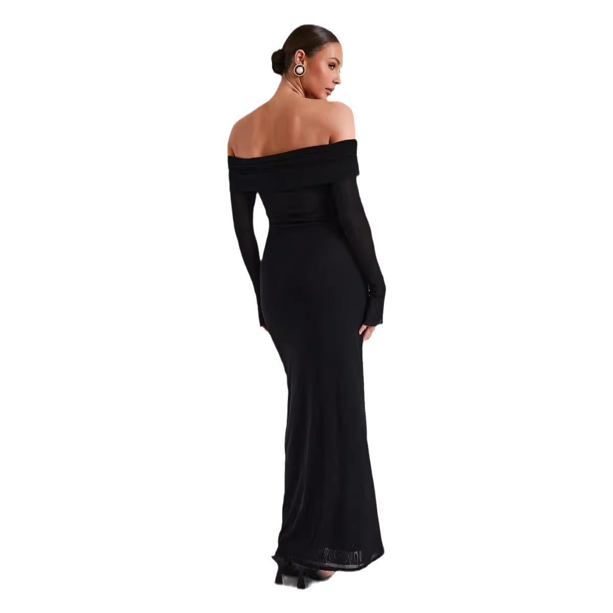 Élégance | Robe Dos Nu à Épaules Dénudées