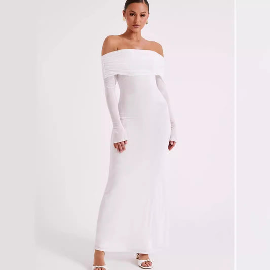 Élégance | Robe Dos Nu à Épaules Dénudées